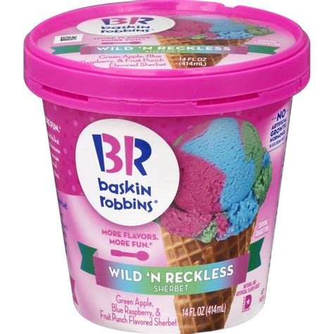 Baskin Robbins Sherbet, Wild 'N Reckless | Ice Cream | Robert Fresh Shopping