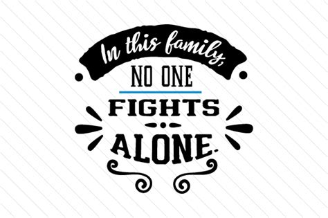 In this family no one fights alone SVG Cut file by Creative Fabrica Crafts - Creative Fabrica