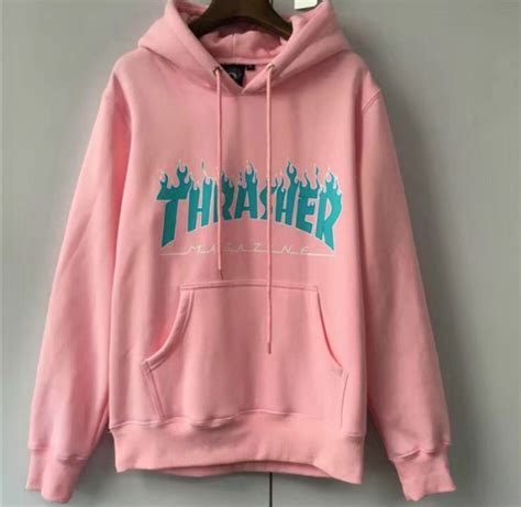 Thrasher Blue Pink Hoodie