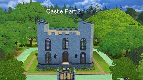 Castle Part 2: Sims 4 Speed Build - YouTube