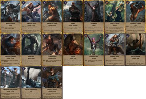 Gwent IRL Skellige cards. I loved discard and thought it would be great ...