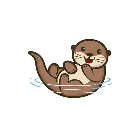 Premium Vector | Animal Cute Otter illustration