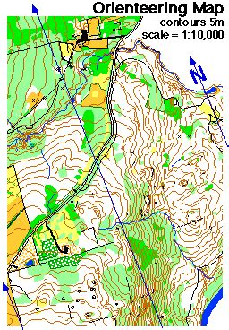 The orienteering map