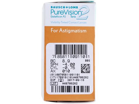 PureVision 2 HD for Astigmatism Contact Lenses | LensDirect