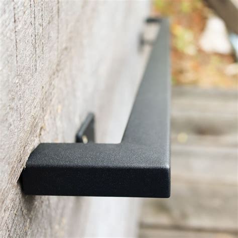 Square Metal Handrail with Square Returns - ADA Compliant Return Wall | Metal handrails, Wall ...