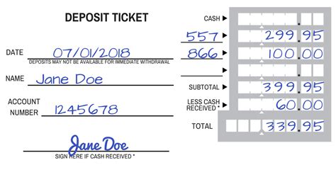 How to Fill Out a Deposit Slip