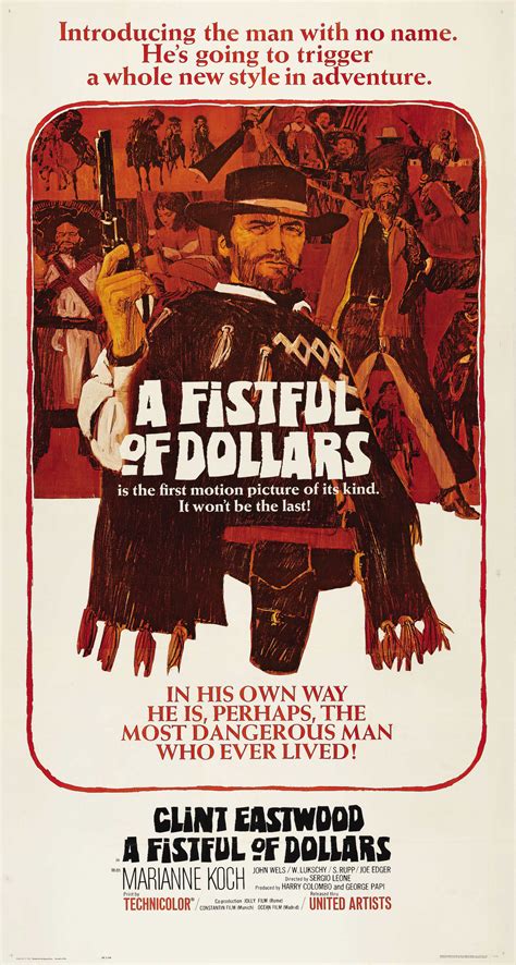 Movie Poster Checklist - Fistful of Dollars (1964) — Vintage Movie ...