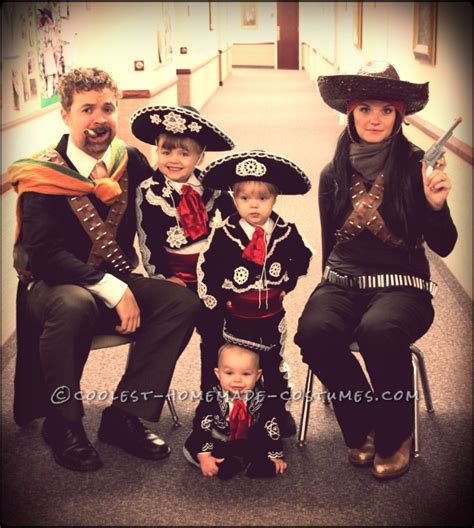 Amazing DIY Three Amigos Family Costume