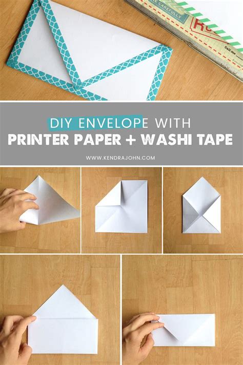 DIY Paper Envelope [Easy!] | Kendra John Designs | Diy envelope, How to make an envelope ...