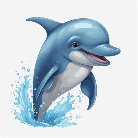 Premium Vector | Dolphin watercolor illustration isolated