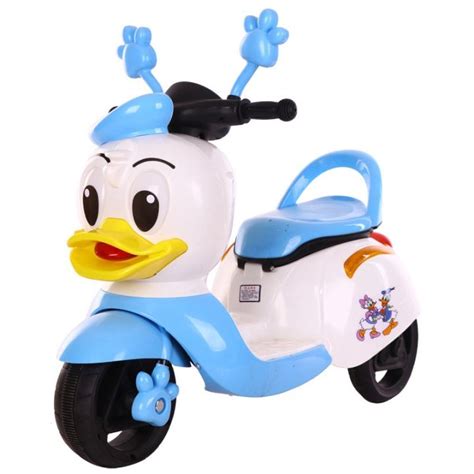 🎁 FREE GIFT 🎁Kids Cute Donald Daisy Duck Electric Ride On Motor Scooter Outdoor Sport Activity ...