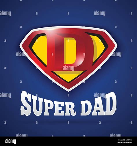 Super Dad Logo Design For Father's Day. Letter D logo in Diamond Shape.Vector illustration Stock ...