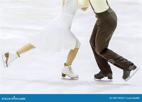 Couple of ice skating stock image. Image of challenge - 106718523