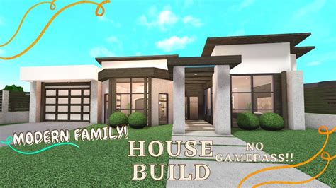 25K!BLOXBURG: MODERN HOUSEBUILD; NO GAMEPASS!! - YouTube | House ...