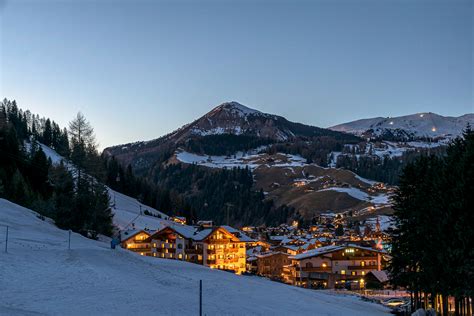 Selva di Val Gardena at Sunset, Italy