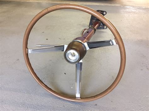 FOR SALE - 1966 1967 Charger Woodgrain Steering Wheel Horn Button ...