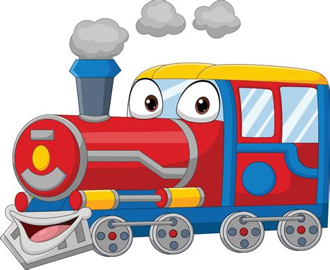 Antimated Train Clipart