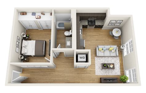 1 Bedroom Apt Floor Plans - floorplans.click