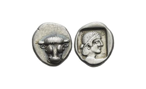 Phocian League, Federal Coinage, Phocis, Triobol 445-420 BC - The ...