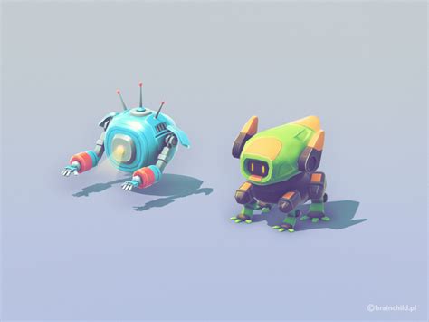 Space Robots by Rafał Urbański on Dribbble