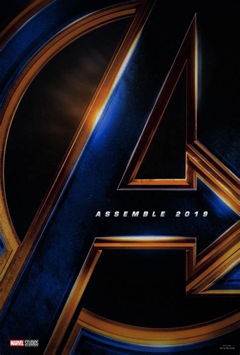 Another attempt at the AVENGERS: UNTITLED teaser poster (based on blue/gold logo from promo art ...