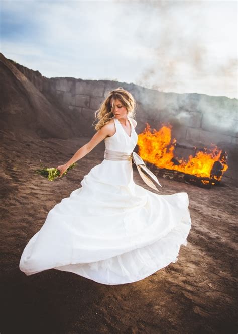 Photographer Burns Couch, with a Bride on It, Bringing Attention to Divorce | Fstoppers