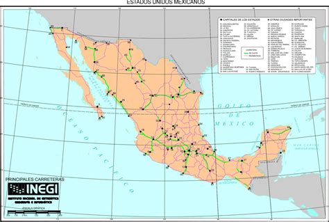 Mexico road map - Full size