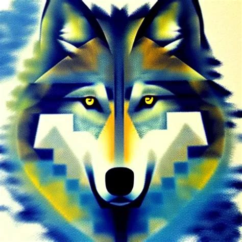 wolf, abstract art | Stable Diffusion