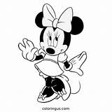 Minnie Mouse Coloring Pages Free Printable PDF sketch template