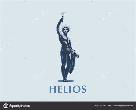 Helios the sun god. Stock Vector Image by ©Masterlevsha #206122458