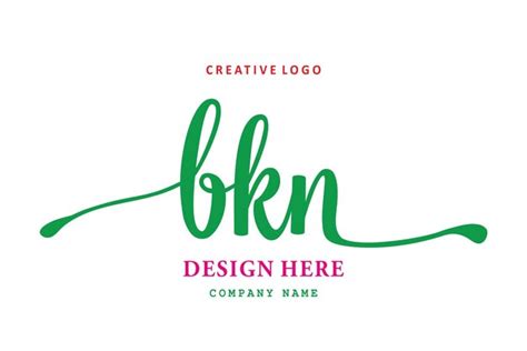 Premium Vector | BKN lettering logo is simple easy to understand and authoritative