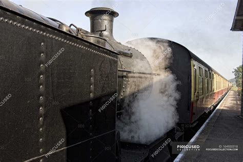 Train In Station In Goathland — eu, u k - Stock Photo | #164920318