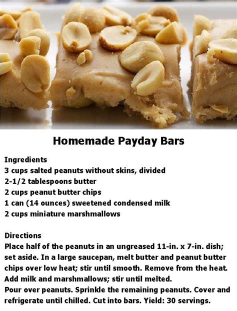 homemade payday bars