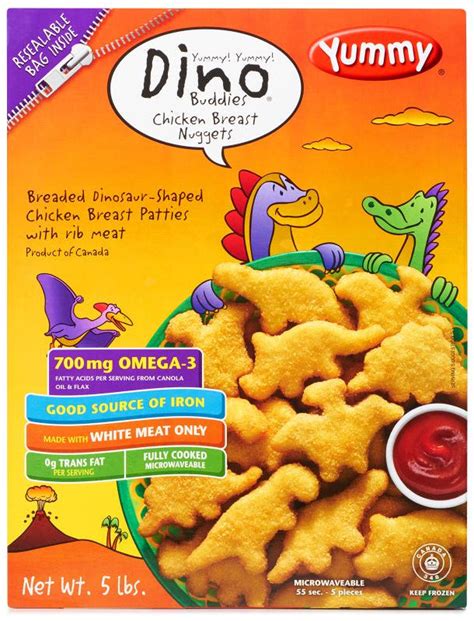 Yummy Dino Buddies Dinosaur-Shaped Nuggets, 5 lbs — Goisco.com