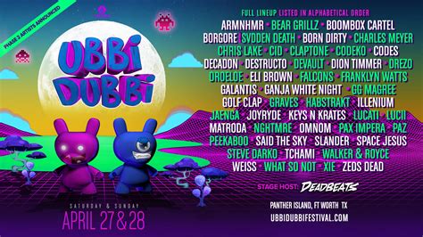 Ubbi Dubbi Festival Phase Two Lineup Announced! - Disco Presents