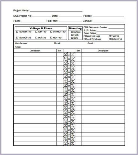 Circuit Breaker Panel Label Template Freeware | charlotte clergy coalition