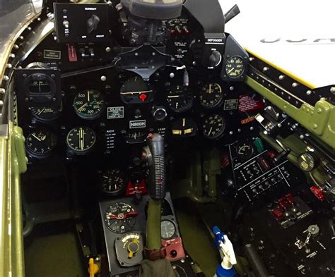 Cockpit of F8F-2A Bearcat "Wampus Cat" BuNo. 121752. Grumman Aircraft, Fly Navy, American ...