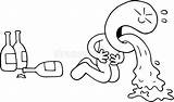 Drunk Man Is Throwing Up Stock Illustration Of Booze  sketch template