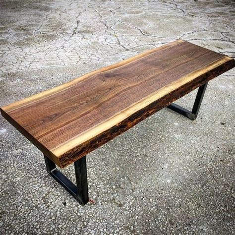 72 Long Rustic and Primitive Style Metal Base Bench for Indoor and ...