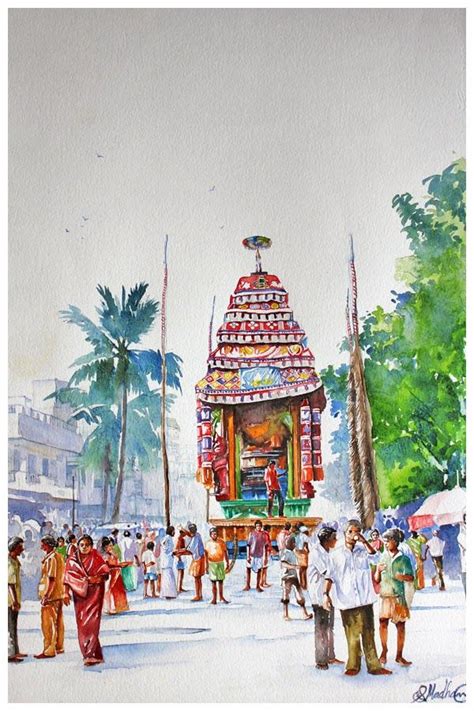 Image result for tamil nadu temple painting | Poster art, Painting, Art