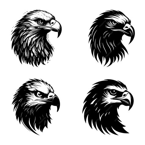 Premium Vector | A vector illustration logo of eagle with white background