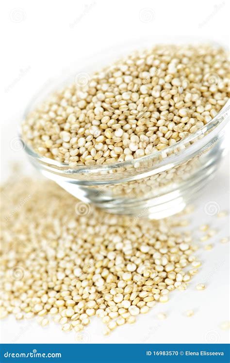 Quinoa grain in bowl stock photo. Image of background - 16983570