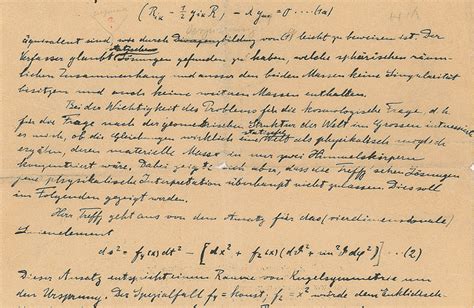 Albert Einstein’s handwritten manuscript offered at RR Auction