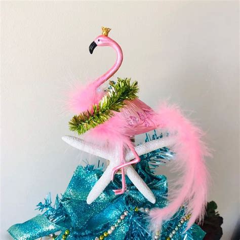 Light Pink Flamingo Tree Topper Flamingo Ornament Flamingo | Etsy ...