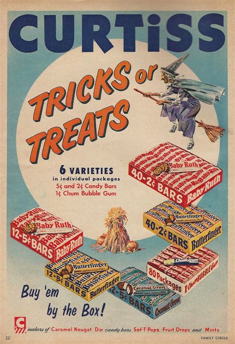 Dying for Chocolate: Retro Halloween Chocolate Candy Ads