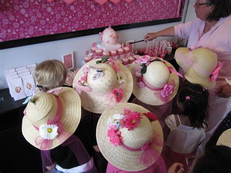 fake flowers + glue gun = cute DIY tea party hats | Party ideas ...