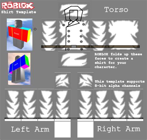 Roblox Shirt Templates Transparent