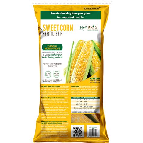 Sweet Corn Fertilizer 45 lbs. | HyR BRIX Fertilizer