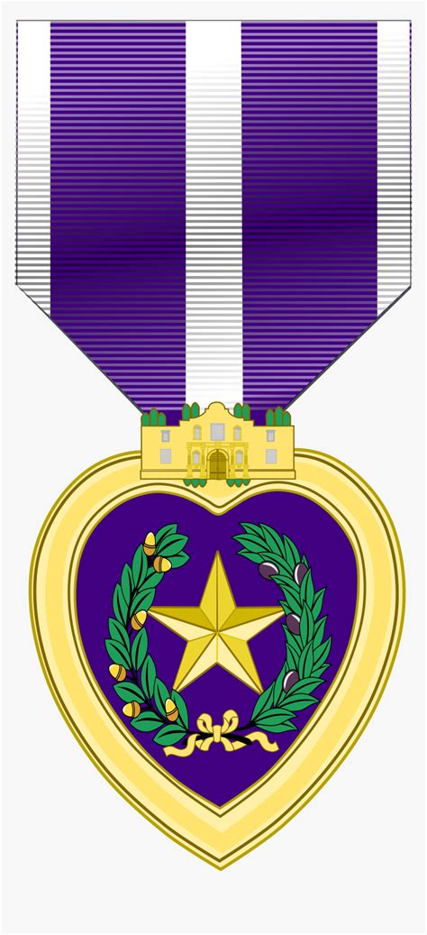 Purple Heart Medal Svg, HD Png Download - kindpng