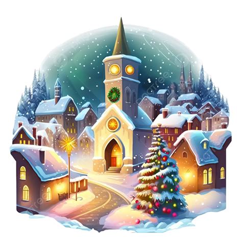 Christmas Village PNG, Vector, PSD, and Clipart With Transparent Background for Free Download ...